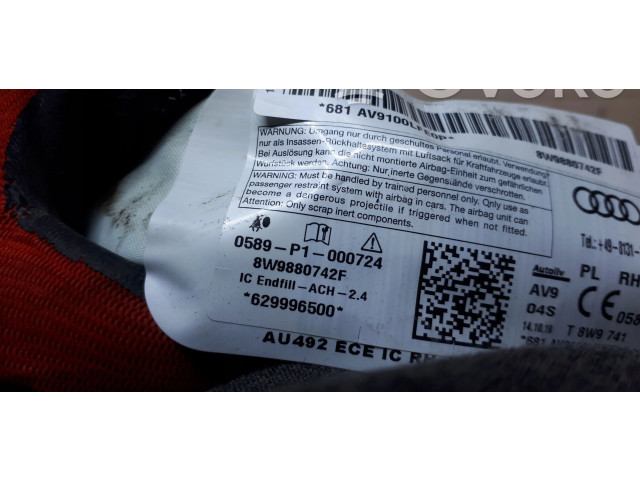 Přístrojová deska  Audi A4 S4 B9 8W 2020 8W9880742F  