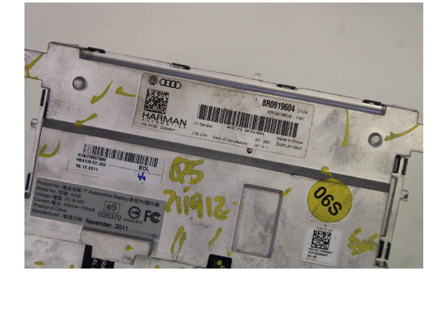 Панель приборов 8R0919604, 8R0919604   Audi Q5 SQ5       