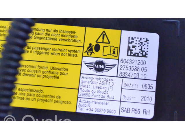 Подушка безопасности в сиденье 604321200   Mini One - Cooper Coupe R56