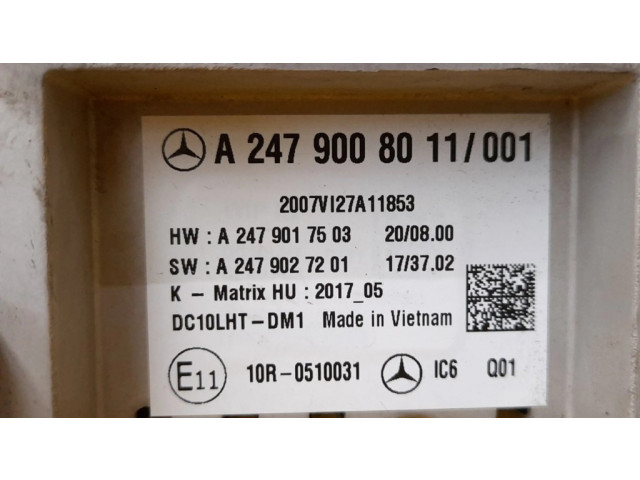 Панель приборов A2479008011   Mercedes-Benz B W247       