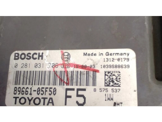 Řídící jednotka 8966105F50, 0281031706   Toyota Avensis T270 2016