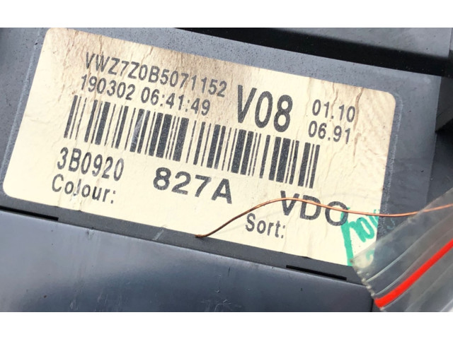 Панель приборов 3B0920827A   Volkswagen PASSAT B5.5       
