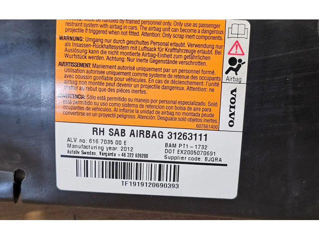 Надувная подушка для сиденья     31263111    Volvo S60 