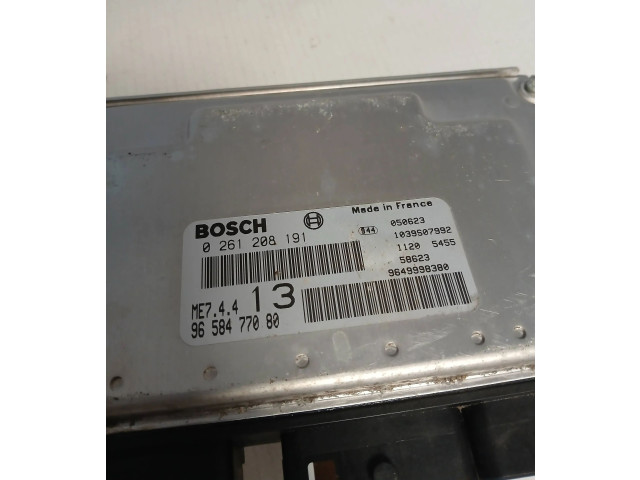 Řídící jednotka 9658477080, 9649998380   Peugeot 1007 2005
