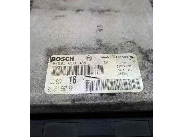 Přístrojová deska  Peugeot 406 1999 9635156780, 0281010034  