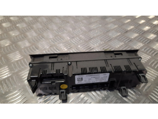 Блок управления климат-контролем 4H0820043E   Audi A8 S8 D4 4H