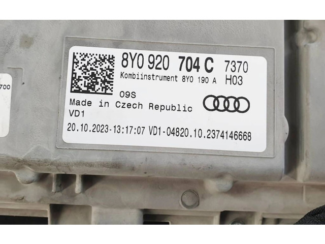Přístrojová deska  Audi A3 8Y 2024 6Y0920704C, 8Y0190A  