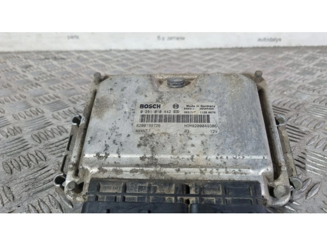Блок управления двигателя 0281010442, 8200199726   Renault Scenic I