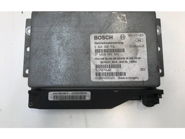 Блок управления коробкой передач 9659874680   Peugeot 207 CC