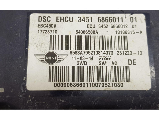 Jednotka ABS 34516866011, 6874553   Mini Cooper Countryman R60 2014