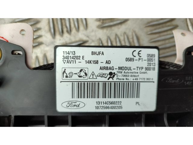 Боковая подушка безопасности AV1114K158AD   Ford B-MAX
