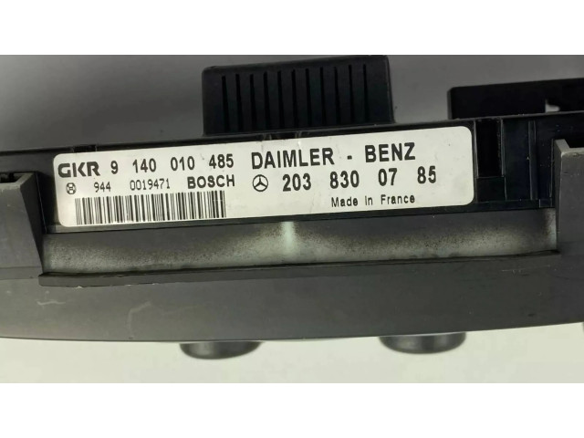 Блок управления климат-контролем A2038300785   Mercedes-Benz C W203