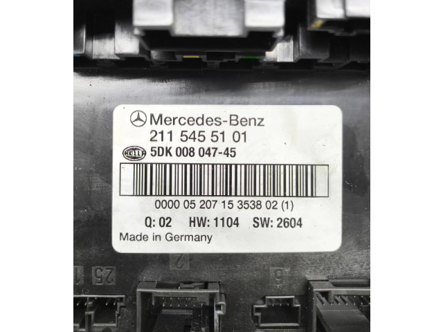   Pojistková skříňka 2115455101, 5DK00804745   Mercedes-Benz CLS C219 2005