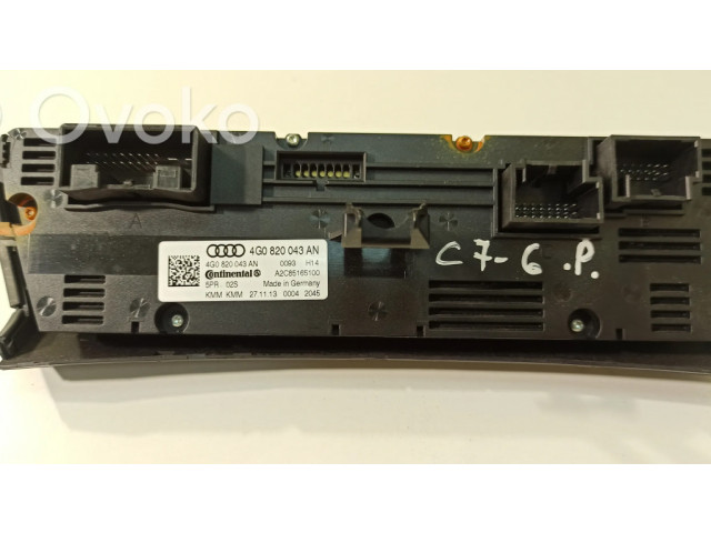 Блок управления климат-контролем 4G0820043AN   Audi A6 S6 C7 4G