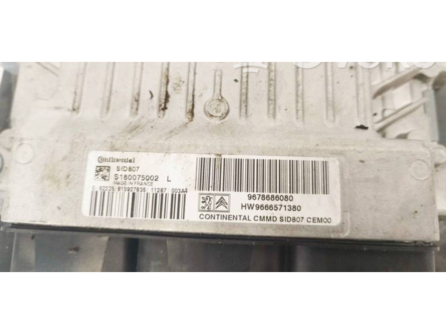 Řídící jednotka 9678686080, HW9666571380   Peugeot 3008 I 2012