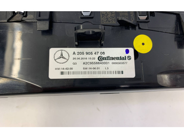 Блок управления климат-контролем A2059054706, 0000303577   Mercedes-Benz C W205