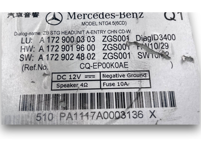 Блок комфорта A988, A1729000303   Mercedes-Benz SLK R171   