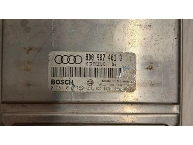 Блок управления двигателя 8D0907401Q, 0281010159   Audi A4 S4 B5 8D