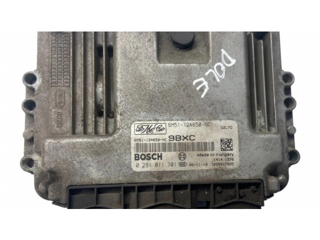 Řídící jednotka 6M5112A650NC, 0281011701   Ford Focus 2005