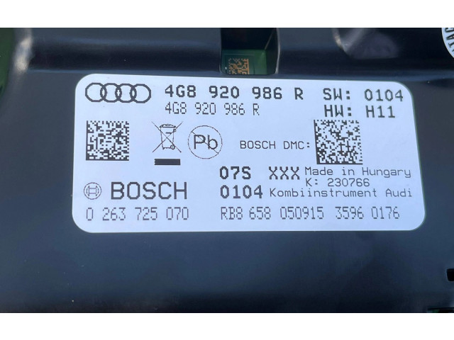 Přístrojová deska  Audi A7 S7 4G 2012 4G8920986R  