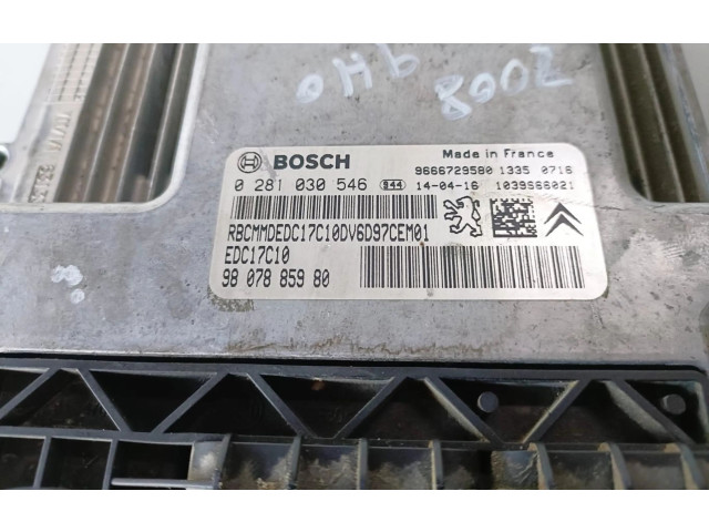 Řídící jednotka 0281030546   Peugeot 2008 I 2014