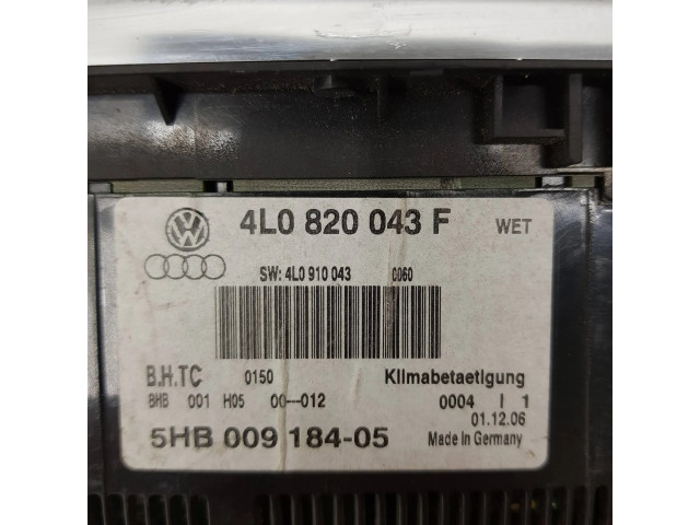 Блок управления климат-контролем 4L0820043F, 4L0910043   Audi Q7 4L