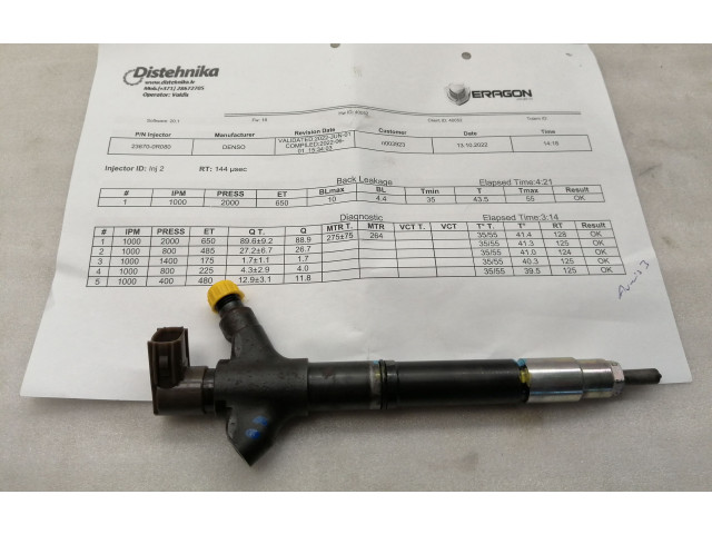 Vstřikovač 2367029135, 236700R080   Toyota Auris 150  pro naftový motor 2.2 2ADFHV 