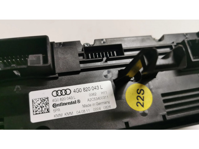 Блок управления климат-контролем 4G0820043L   Audi A6 C7