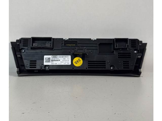Блок управления климат-контролем 4G0820043G, A2C53400295   Audi A6 S6 C7 4G