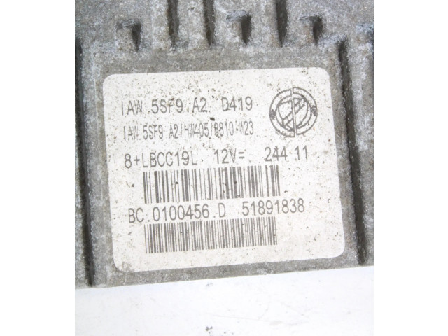 Блок управления двигателя 51891838   Fiat Punto (199)