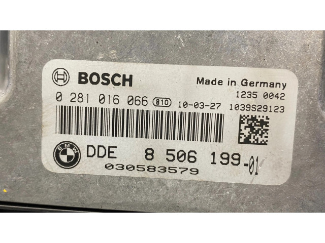 Řídící jednotka 0281016066, 6954722   BMW 5 E60 E61 2010