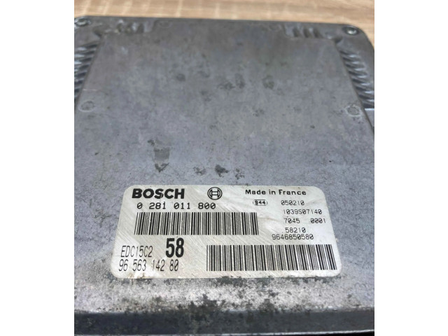 Řídící jednotka 9656314280, 0281011800   Peugeot 807 2000