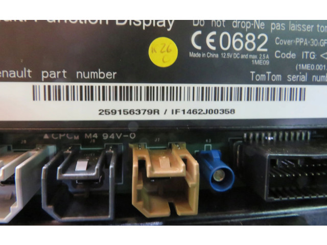 Дисплей    259156379R   Renault Zoe
