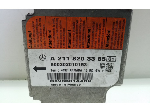 Блок подушек безопасности A2118203385   Mercedes-Benz E W211