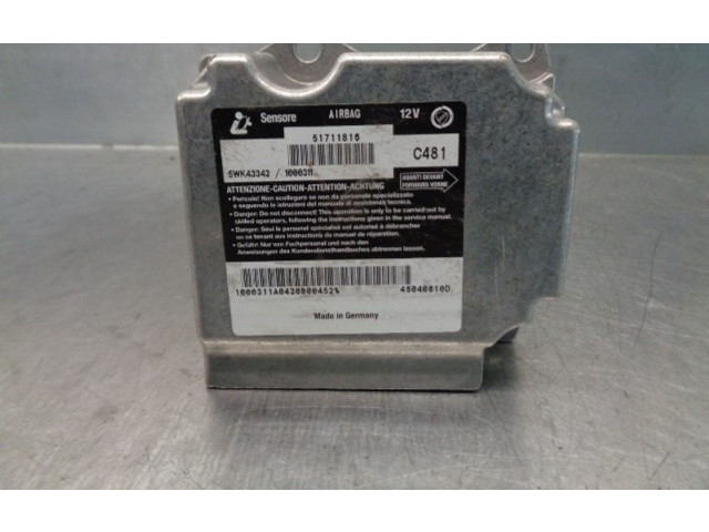Блок подушек безопасности 51711816, 5WK43342   Fiat Stilo