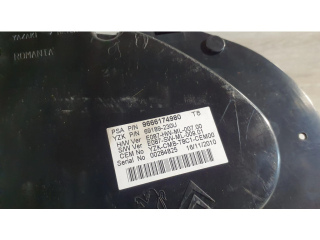 Přístrojová deska  Peugeot 5008 2012 69189230U, 9666174980  