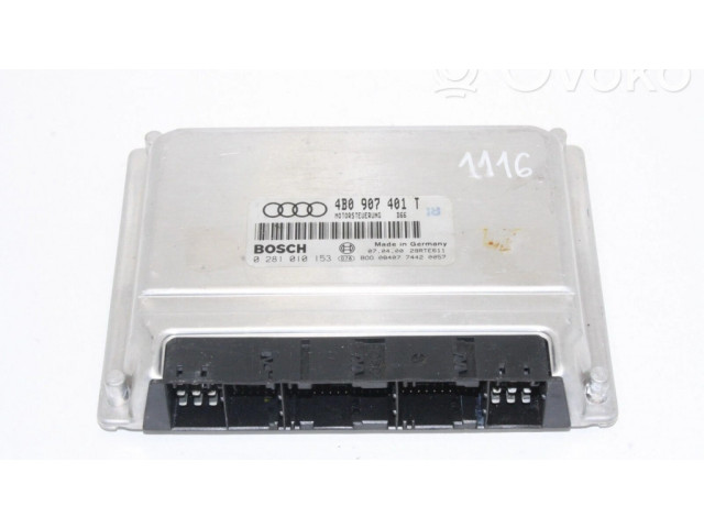 Блок управления двигателя 4B0907401T, 0281010153   Audi A6 S6 C5 4B