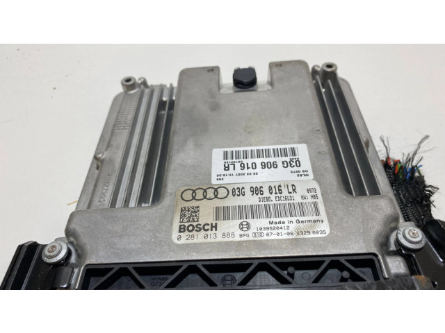 Блок управления двигателя 03G906016LR, 0281013888   Audi A4 S4 B7 8E 8H