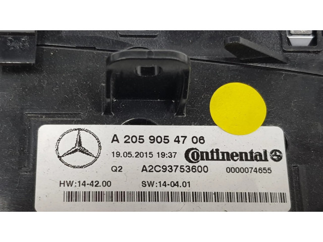 Блок управления климат-контролем A2059054706   Mercedes-Benz C W205