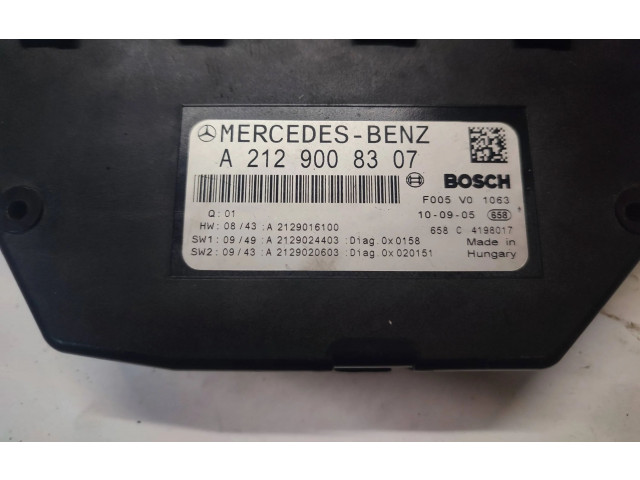 Блок предохранителей A2129008307, A2129016100   Mercedes-Benz E W212    