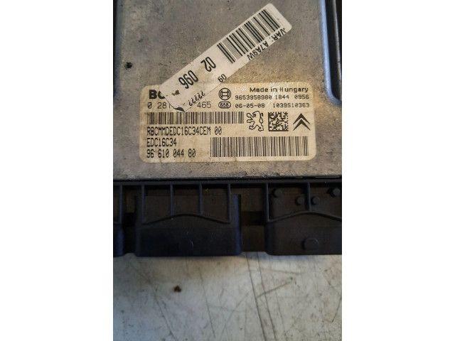 Řídící jednotka 9653958980, 9661004480   Peugeot 207 2007