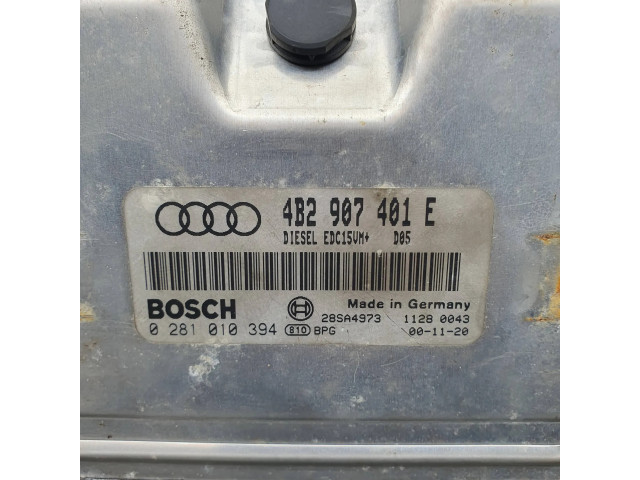 Блок управления двигателя 4B2907401E, 0281010394   Audi A6 S6 C5 4B