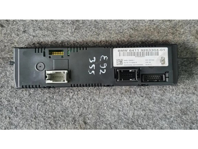 Блок управления климат-контролем 9263304   BMW 3 E92 E93