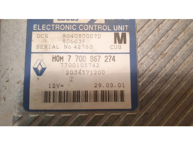 Řídící jednotka HOM7700867274, 7700105742   Acura ILX 2000