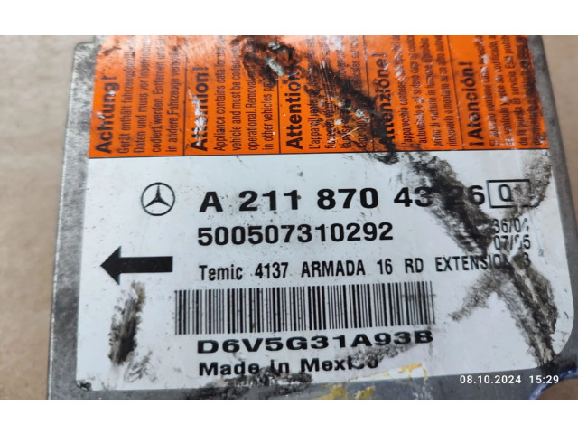 Блок подушек безопасности A2118704326   Mercedes-Benz CLS C219