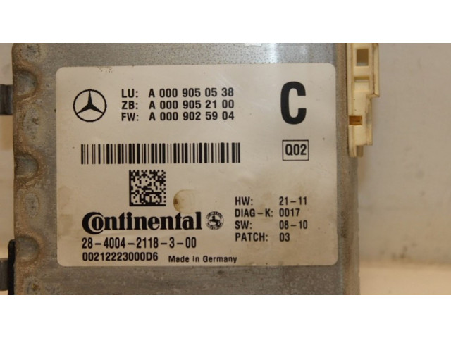 Řídící jednotka A0009050538, A0009050538   Mercedes-Benz S AMG W221 2012