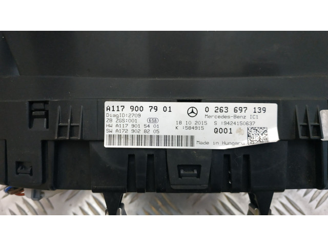 Přístrojová deska  Mercedes-Benz CLA C117 X117 W117 2016 A1179007901, 0263697139  