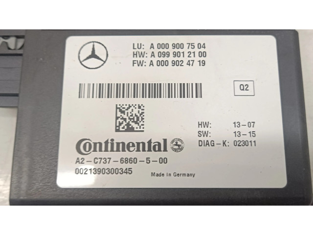 Блок управления A0009007504, A0999012100   Mercedes-Benz E W212