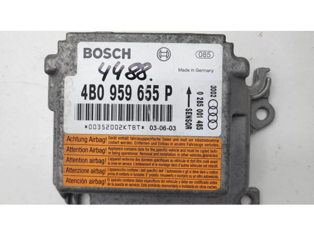 Блок подушек безопасности 4B0959655P, 0285001485   Audi A6 S6 C5 4B