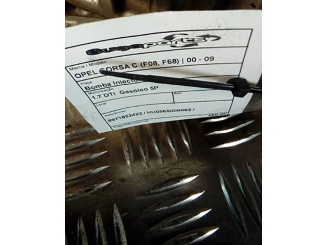 Vstřikovací čerpadlo 8971852422, HU0965006002   Opel Corsa C     